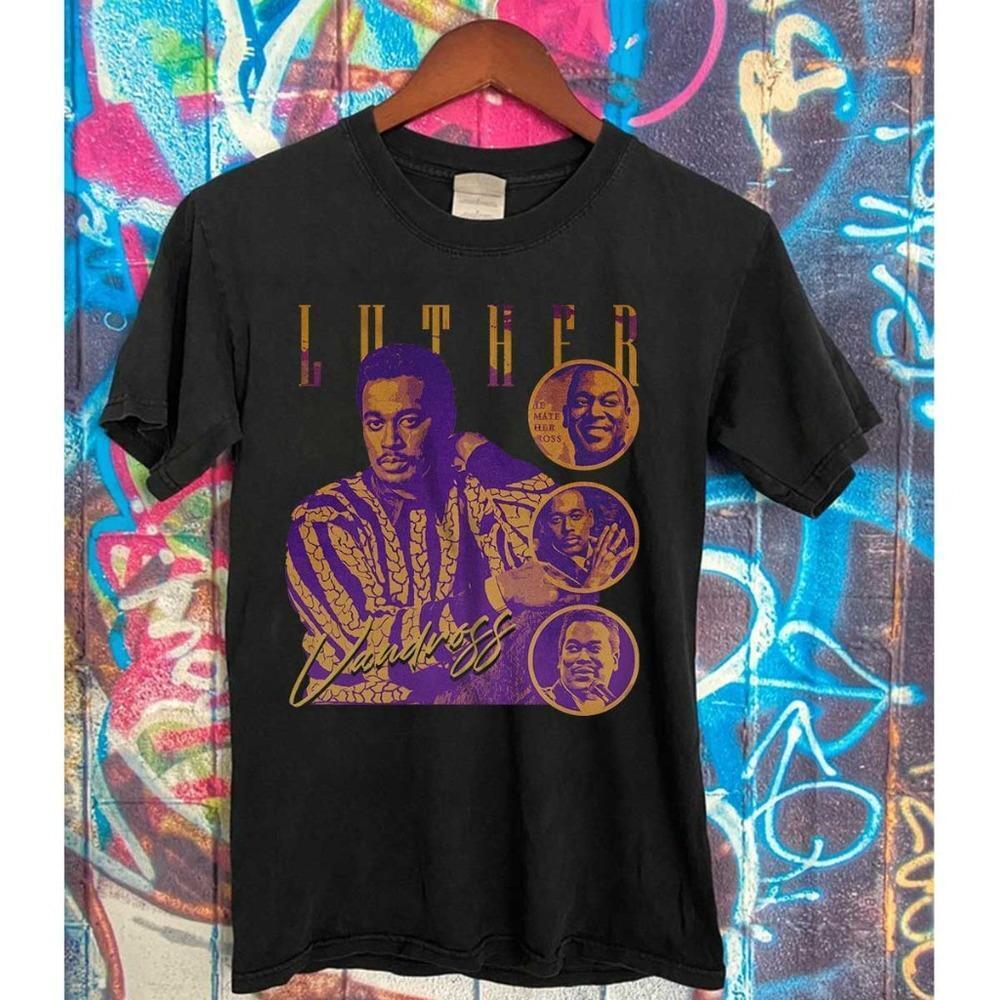 Luther Vandross Unisex Black T-Shirt